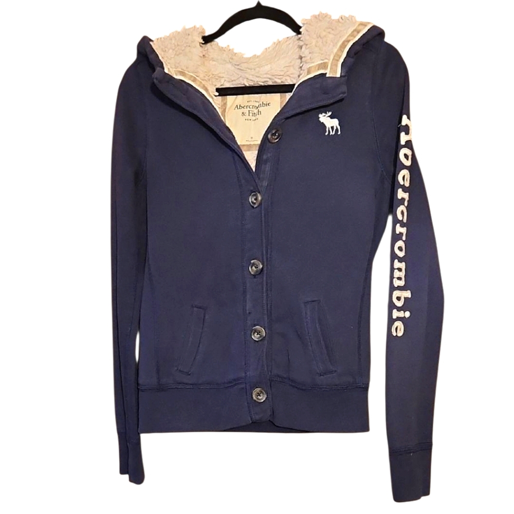 Abercrombie & Fitch Cream Lined Jacket Y2k